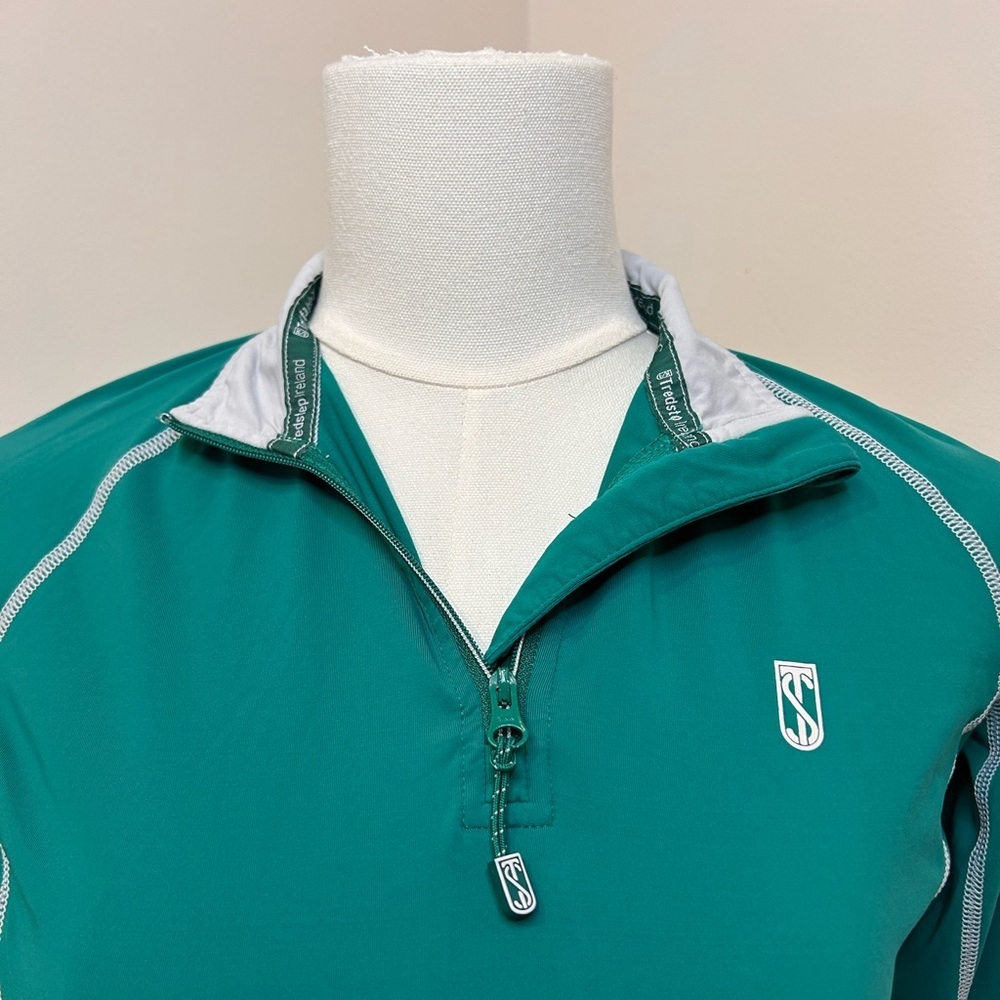 Tredstep Ireland Futura Long Sleeve Equestrian Sport Top 1/4 Zip Size XS (2-4) - Picture 2 of 9